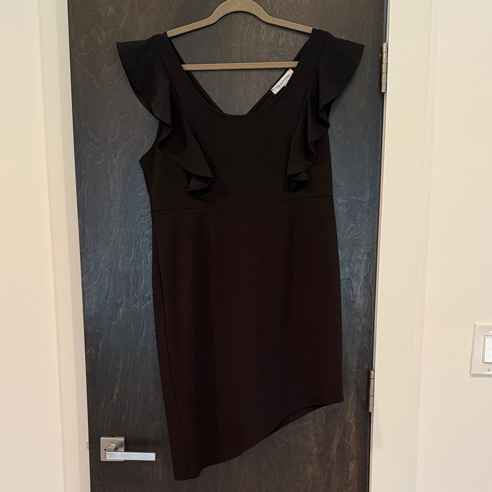 The Vanity Room Black Asymmetrical Dress